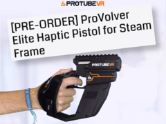 Controller ProVolver Elite Haptic Pistol per Steam Frame. (Fonte: ProTubeVR)