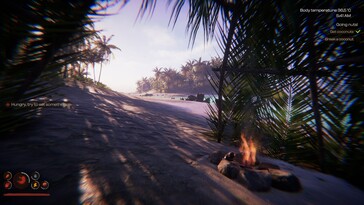 Un'immagine che mostra un accampamento in Project Castaway.