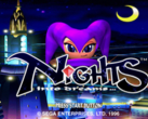 Lo splash screen di Nights Into Dreams di SEGA (fonte: Sega Retro)