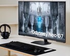 Il nuovo monitor Samsung Odyssey Neo G7 da 43 pollici utilizza la tecnologia a matrice quantica. (Fonte: Samsung)
