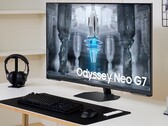 Il nuovo monitor Samsung Odyssey Neo G7 da 43 pollici utilizza la tecnologia a matrice quantica. (Fonte: Samsung)