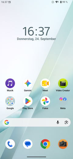 Sony Xperia 10 VIII: schermata iniziale