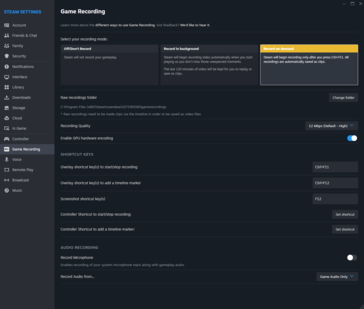 Opzioni di registrazione di Steam (immagine via Notebookcheck)