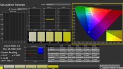 CalMAN: Saturazione del colore (calibrata)