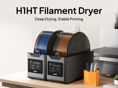 Essiccatori per filamenti Elegoo H1 HT dotati di touchscreen frontale.