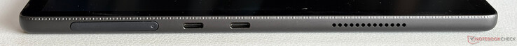 A sinistra: lettore di schede SD, 2 porte USB-C 4.0 (40 Gbps, DisplayPort, Power Delivery)