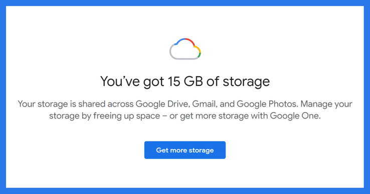 I giorni dell'archiviazione gratuita da 15 GB potrebbero finire presto.