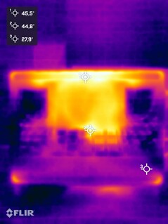 Prova di stress della temperatura superficiale (lato inferiore)