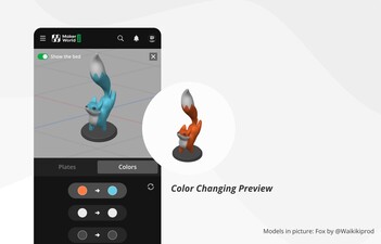 Anteprima del cambio di colore (Fonte: MakerWorld)