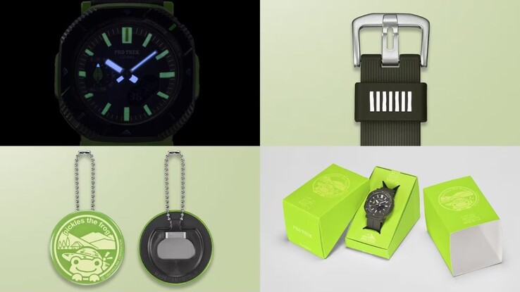 L'orologio Casio Pro Trek x The Nature Conservation Society of Japan x Pickles the Frog PRJ-B001NJ-3