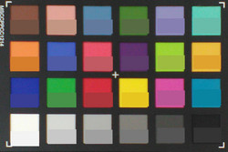 ColorChecker: Colore di riferimento nella metà inferiore di ogni quadrato