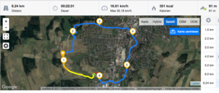 Nokia 6: overall route