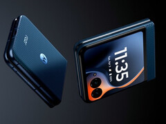 Il Razr 60 seguirà il modello Edge 60 Fusion adottando un insolito pannello posteriore testurizzato. (Fonte immagine: via Evan Blass)