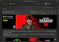 Nvidia GeForce Game Ready Driver 546.01 sta scaricando l&#039;aggiornamento in GeForce Experience (Fonte: Own)