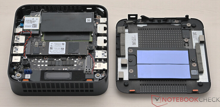 Asus ExpertCenter PN54 con lato inferiore aperto