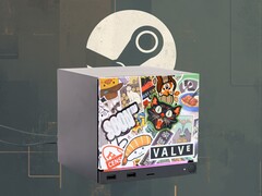 Steam Machine raffigurata con pannello frontale personalizzato