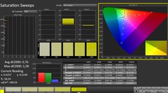 CalMAN: saturazione del colore (calibrata)