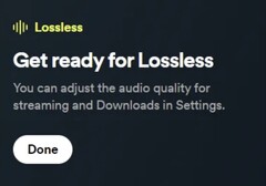 L'imminente livello ad alta fedeltà di Spotify è stato divulgato il mese scorso da un Reddtor, con i dettagli degli elementi dell'interfaccia utente e dei bitrate. (Fonte: OhItsTom via Reddit)