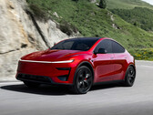 La Model Y 2026 nel colore Ultra Red. (Fonte: Tesla)