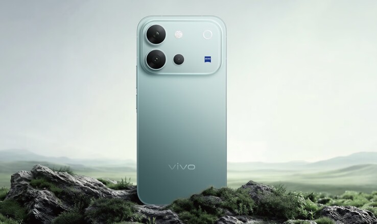 Il Vivo V80 nella colorazione Horizon Blue.