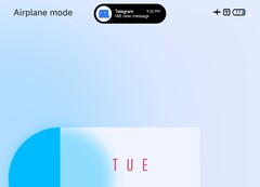 Uno sviluppatore di temi MIUI ha creato un look simile a Dynamic Island per i telefoni Xiaomi. (Fonte: Vaibhav Jain su Twitter)