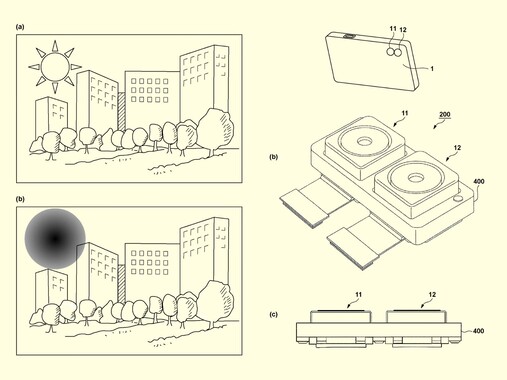 Configurazione del doppio sensore SPAD-CMOS (Fonte: Japan Patent Platform)