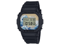 L&#039;orologio Katsushika Hokusai x G-Shock (nella foto) sarà distribuito nel Regno Unito. (Fonte: Casio)
