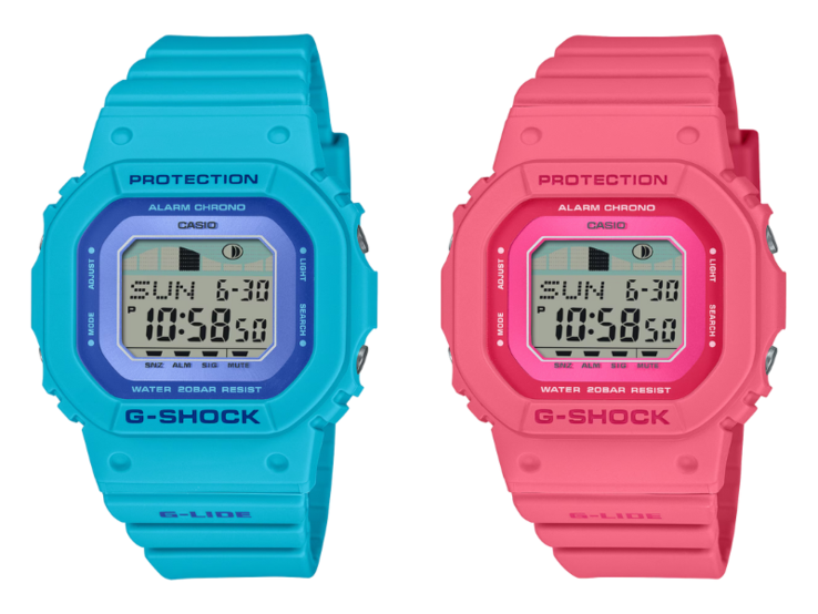 Da sinistra a destra: gli orologi Casio GLXS5610-2 e GLXS5610-2. (Fonte: Casio)
