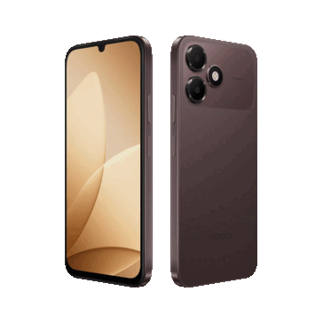 L’Oppo K14 Lite nella variante Stone Brown.