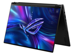 L&#039;Asus ROG Flow X16 2023 è ora dotato di un display mini-LED QHD+ a 240 Hz con Gorilla Glass DXC. (Fonte: Asus)