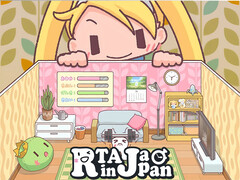 Striscione per l&#039;evento RTA in Giappone Speedrunning (Fonte: RTA in Giappone, con modifiche)