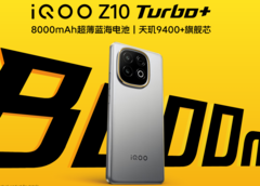 L&#039;iQOO Z10 Turbo+ vanta un&#039;enorme batteria da 8.000 mAh con supporto alla ricarica via cavo da 90 W (fonte: iQOO)