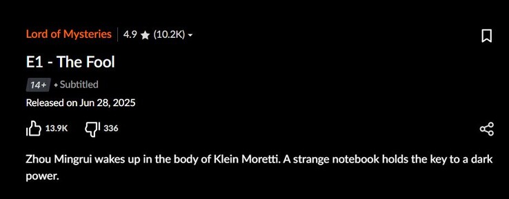 Lord of the Mysteries premier dopo oltre 30 ore.