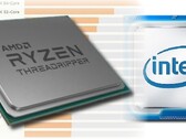 La serie Ryzen Threadripper offre il dominio delle prestazioni per AMD, ma Intel ha il vantaggio della quota di mercato. (Fonte immagine: AMD/Intel/Master Lu - modificato)