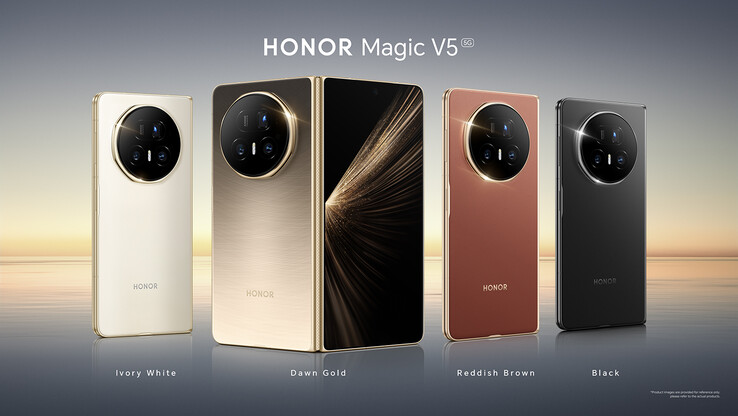 Opzioni di colore di Honor Magic V5 (Fonte: Honor)
