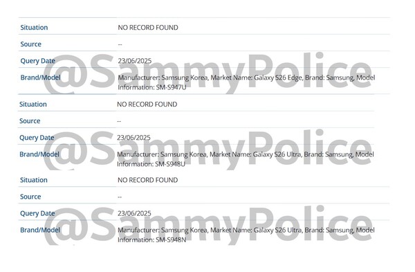 Galaxy S26 Edge e Galaxy S26 Ultra saranno lanciati negli Stati Uniti. (Fonte: SammyPolice)