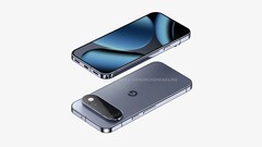 Rendering non ufficiale del Pixel 11 Pro che mostra il fronte e il retro.