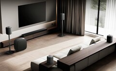 LG abbina la sua nuova soundbar a diffusori wireless per un suono surround più coinvolgente (Fonte: LG)
