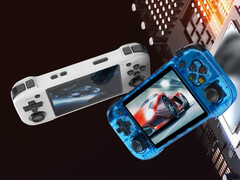 R46H è un altro palmare orizzontale per il gioco retrò, basato su un chipset Rockchip RK3326. (Fonte immagine: Amazon)