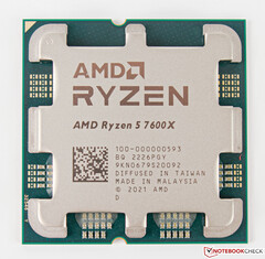 Il Ryzen 5 7600X ha 6 core e 12 thread. (Fonte: Notebookcheck)