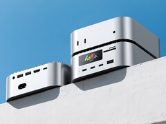 Questa ultima docking station per il Mac Mini è dotata di uno schermo integrato (Fonte: RayCue)