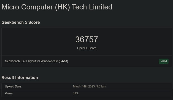 (Fonte: Geekbench)