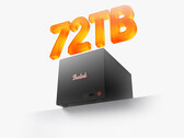 Il ME Pro 370 ha un prezzo di partenza di circa 590 dollari. Nell’immagine: una foto promozionale del NAS che mostra il supporto per 72 TB di spazio di archiviazione.
