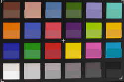 Color checker: La parte inferiore di ogni campo mostra il colore originale.