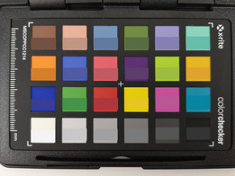 ColorChecker Passport: Il colore originale viene visualizzato nella metà inferiore di ciascuna patch.