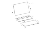 Il nuovo computer portatile staccabile di Huawei. (Fonte: WIPO via MySmartPrice)