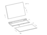 Il nuovo computer portatile staccabile di Huawei. (Fonte: WIPO via MySmartPrice)