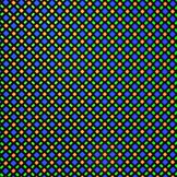 Foto al microscopio: Struttura subpixel di un pannello OLED