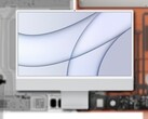 L'M1 Apple iMac 24 offre diversi sistemi di raffreddamento a seconda della fascia di prezzo. (Fonte immagine: Apple/@fiyin - modificato)