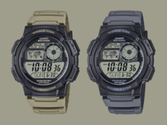 Il lancio degli orologi Casio AE-1000W-5AV (a sinistra) e AE-1000W-8AV (a destra) è previsto per maggio. (Fonte: Casio)